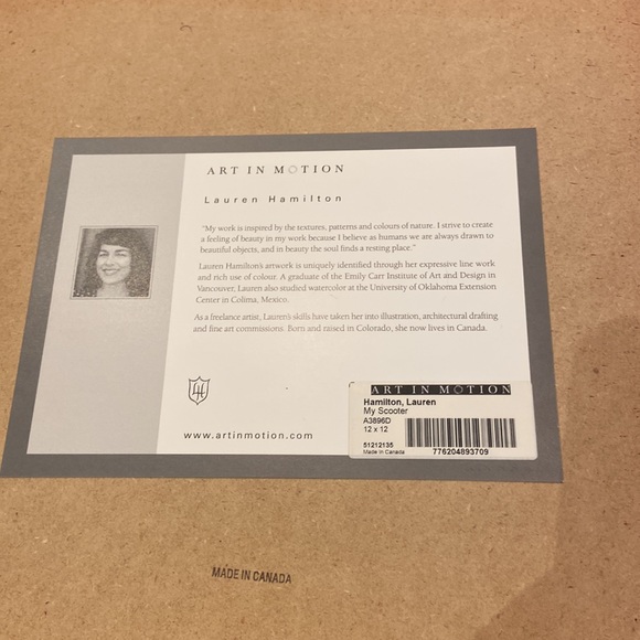 Art work - Pottery Barn Kids - set of 4 - Scooter, Red Car, Little Wagon, Bike - Picture 7 of 9